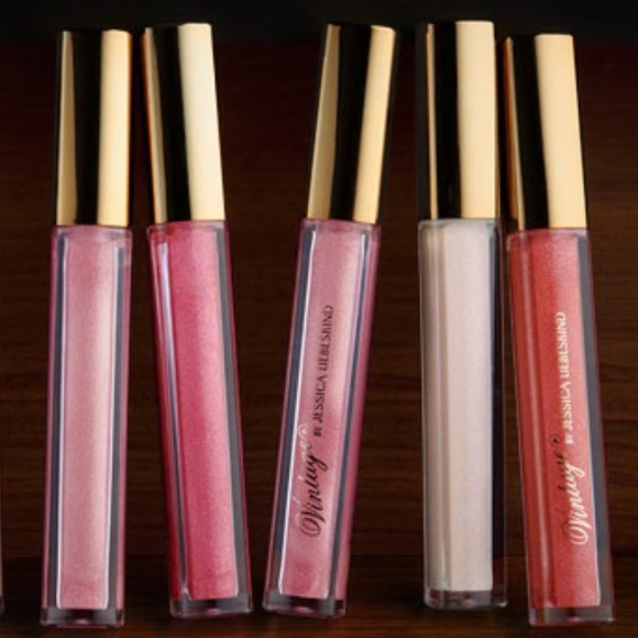 5 for 25⚡️Vintage Sparkling Lip Gloss by Jessica Liebeskind in Pink Sequin - Picture 6 of 6